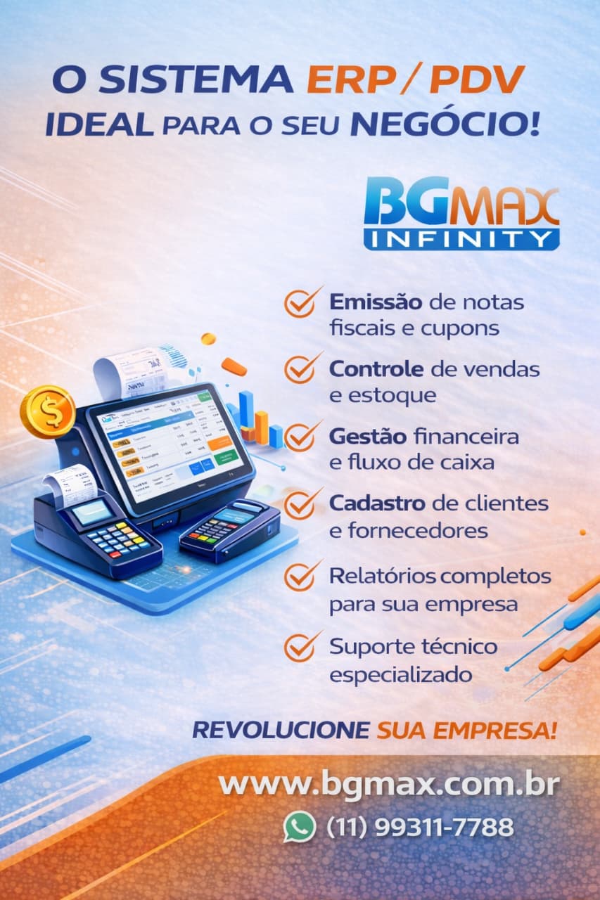 BGMax Infinity - ERP/PDV SaaS moderno